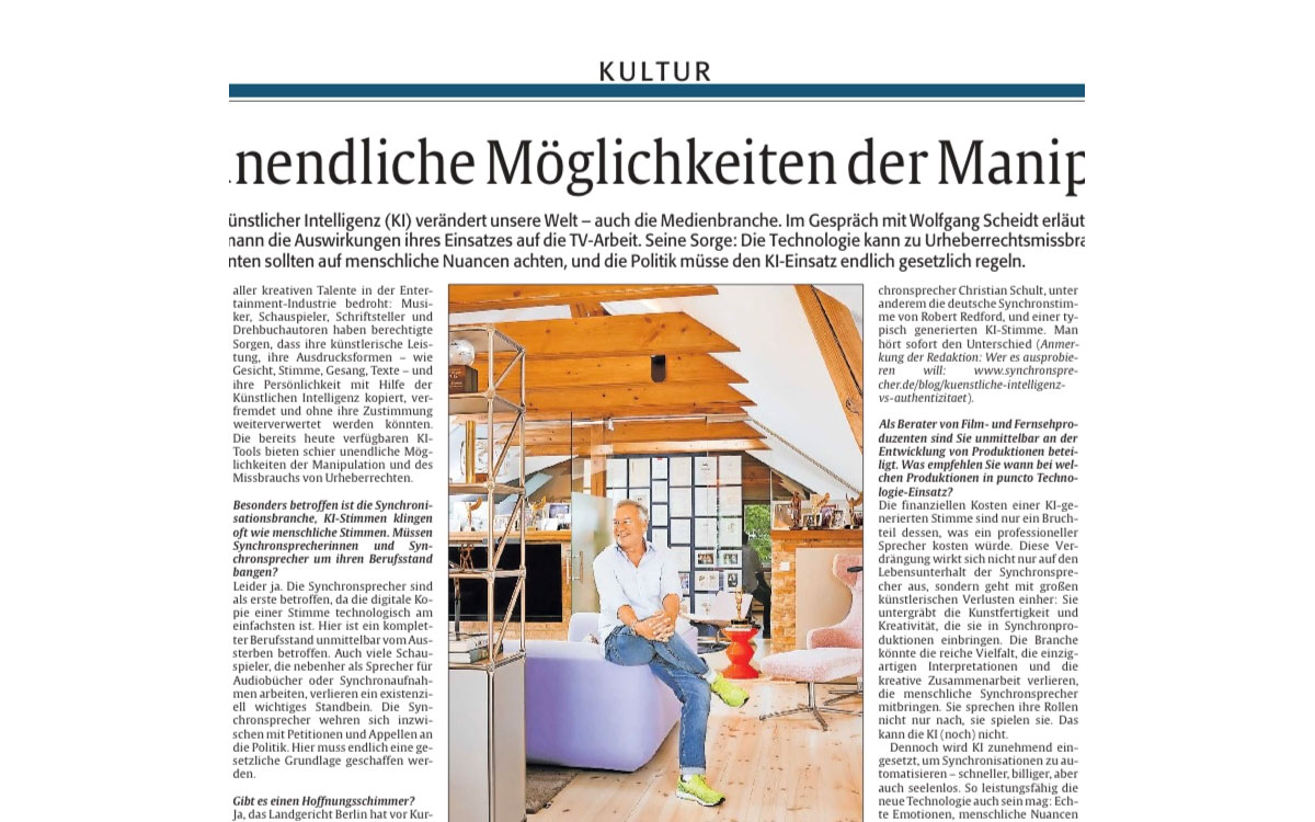 Beitrag in der Rheinpfalz